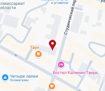 Студенческий переулок 28 тверь карта