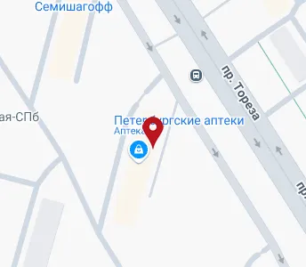 Проспект тореза карта