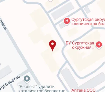 Сургут карта ул энергетиков