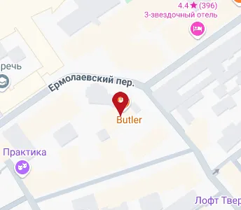 Карта переулок трехпрудный переулок