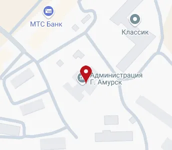 Карта города амурска