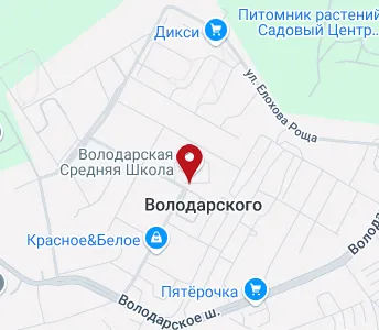 Поселок володарского карта