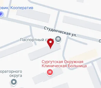 Сургут карта ул энергетиков