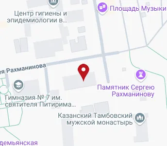 Успенская площадь 1ж тамбов карта