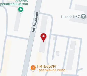 Чкалова 28 дзержинск карта